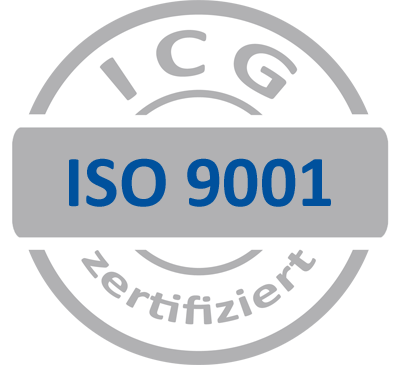 evacon ist zertifiziert nach ISO 9001:2015